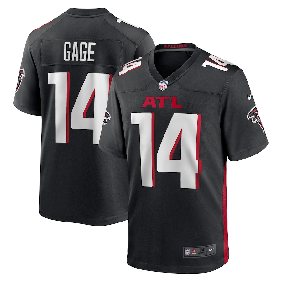Men's Atlanta Falcons Russell Gage Nike Black Game Player Jersey