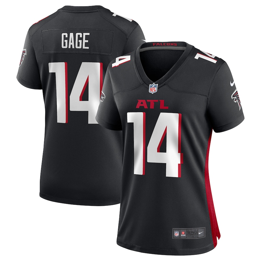 Women's Atlanta Falcons Russell Gage Nike Black Game Player Jersey