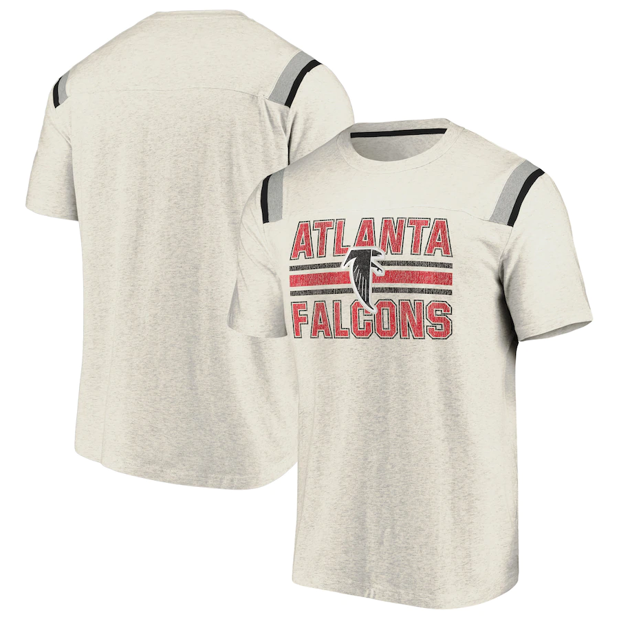 Men's Atlanta Falcons NFL Pro Line by Ash True Classics Logo Stripe T-Shirt