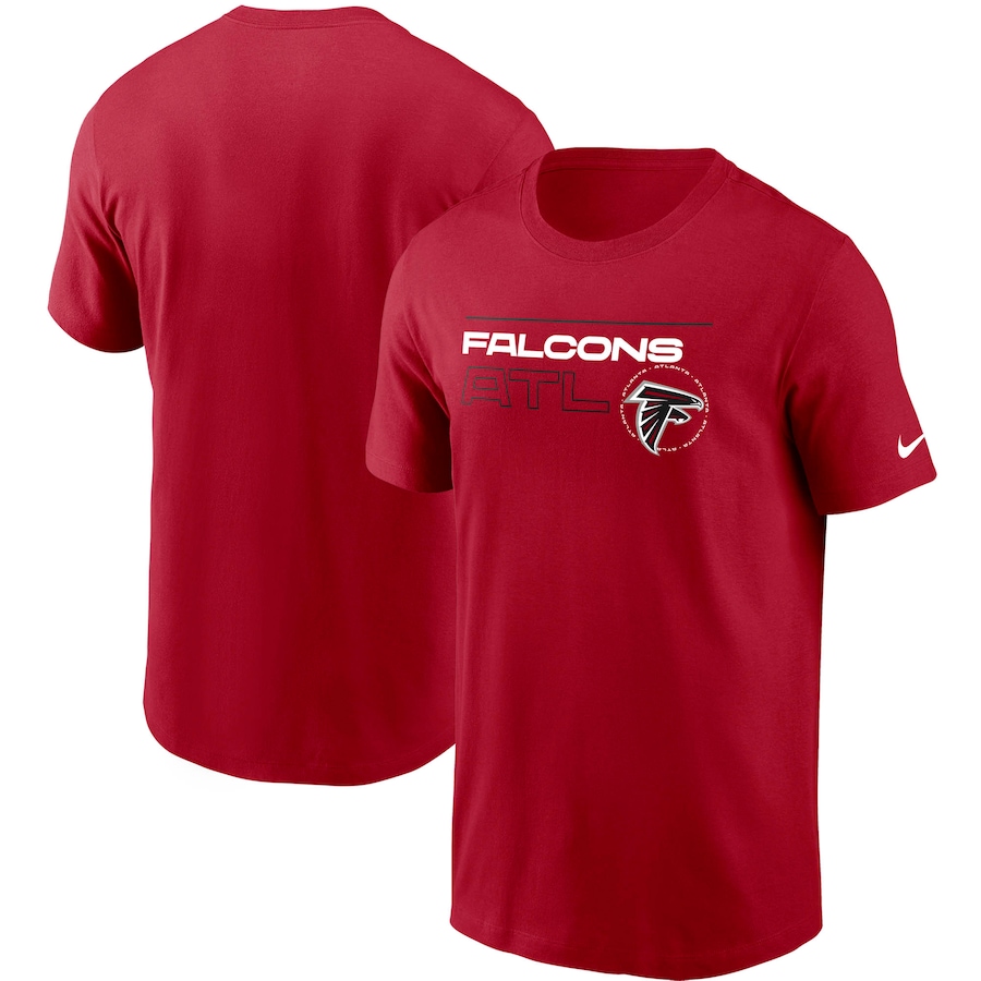 Men's Atlanta Falcons Nike Red Broadcast Essential T-Shirt